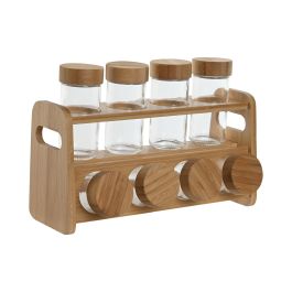 Especiero Basicos DKD Home Decor Natural 12 x 18 x 26 cm Set de 9