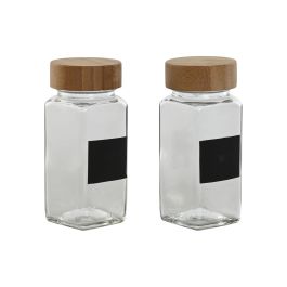 Especiero Basicos DKD Home Decor Natural 6.2 x 13.3 x 13.2 cm Set de 2