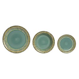 Vajilla Basicos DKD Home Decor Verde 27 x 2 x 27 cm Set de 18 Precio: 53.845000725999995. SKU: B1G34M76Y9