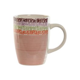 Mug Basicos DKD Home Decor Rosa 1 x 1 x 1 cm (6 Unidades)