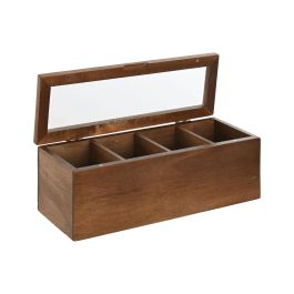 Caja Infusiones Basicos DKD Home Decor Natural 9 x 9 x 26.5 cm