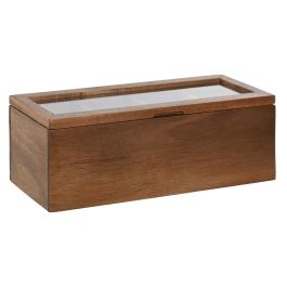 Caja Infusiones Basicos DKD Home Decor Natural 9 x 9 x 26.5 cm