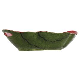 Bol Tropical DKD Home Decor Verde Rojo 19.5 x 7.5 x 30 cm