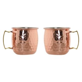 Mug Loft DKD Home Decor Cobrizo Dorado 9.5 x 9 x 12 cm Set de 2 Precio: 16.3350003025. SKU: B1GSA8MHQS