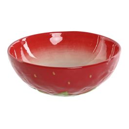 Bol Moderno DKD Home Decor Rojo 19.3 x 7 x 19.3 cm