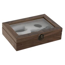 Vino Basicos DKD Home Decor Negro Natural 14.5 x 5.4 x 21 cm Set de 3