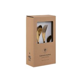 Cuberteria Basicos DKD Home Decor Dorado 1.5 x 25.5 x 2 cm Set de 16