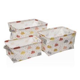 Cesta Versa Textil 22 x 12 x 10 cm 18 x 14 x 28 cm 25 x 15 x 12 cm 28 x 18 x 14 cm