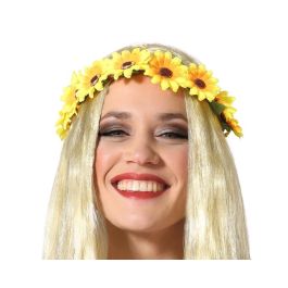 Diadema Con Flores Hippie Amarillas Estilo Años 60 Precio: 1.49999949. SKU: B1C2RJ236V