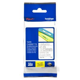BROTHER Cinta laminada transparente/blanco 18 mm Precio: 19.68999967. SKU: B1F4EHEWPA