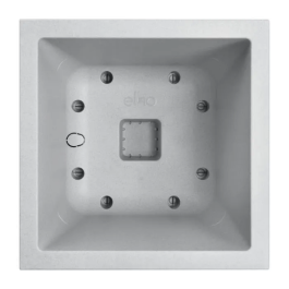 Elho Maceta Vivo Next Square 30 Gris Ø 30 x H 29 cm 100% Reciclado Interior/Exterior ELH8711904499280