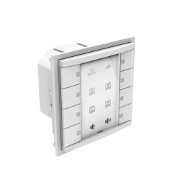 Vivolink Panel de Control de 8 Botones para Salas de Reuniones, Control RS232/RS485, IR, Relé 12V para Proyectores y Pantallas