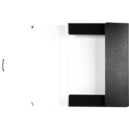 Liderpapel Carpeta Proyectos Folio Lomo 30mm Cartón Gofrado Negra