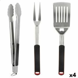 Set de Utensilios para Barbacoa Aktive 3 Piezas Barbacoa Acero Inoxidable 9 x 41 x 5 cm (4 Unidades) Precio: 58.98999986. SKU: B163XBPLR2