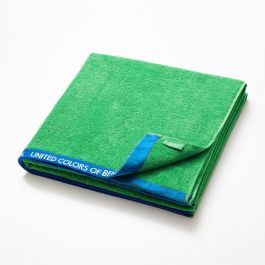 Benetton Toalla de playa Rainbow 160x90cm 100% algodón velour verde