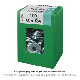 Fadix Arandela Plana Ancha de Cinc 8,4x24mm - Caja de 100 Unidades