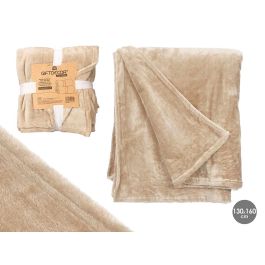 Manta Sedalina Marron 130X160Cm Giftdecor (8 Unidades) Precio: 43.99000012. SKU: B17JNS5667