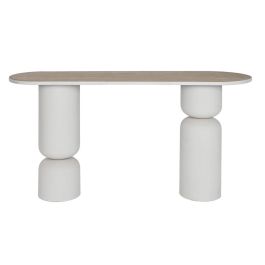 Recibidor Home ESPRIT Blanco Beige 150 x 45 x 77 cm