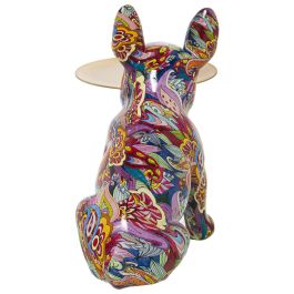 Figura Decorativa Alexandra House Living Multicolor Plástico Perro 22 x 34 x 29 cm Bandeja