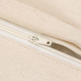 Cojín Blanco y Negro Algodón / Poliéster 45 X 45 cm