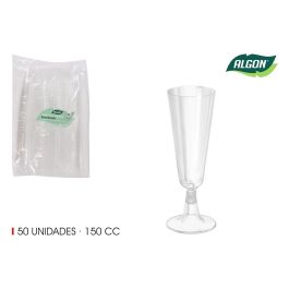 Set de 50 copas de cava transparentes 150 cc Algon (6 Cajas) Precio: 48.50000045. SKU: B1F96VWG5V