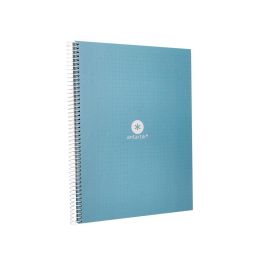 Cuaderno Espiral A4 Micro Antartik Dots Tapa Forrada 80H 90 gr Rayado Puntos 1 Banda 4 Taladros Celeste