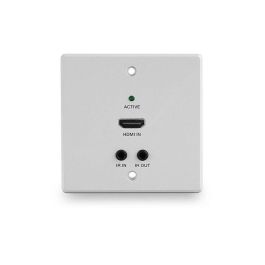 Lindy HDBaseT Extensor HDMI 4K60 Placa Pared EU Transmisor Cat.6 70m, IR, RS-232 y PoC. Compatible con 4K Ultra HD HDR.