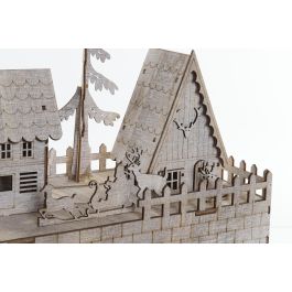 DKD Home Decor Decoración Navidad Alpina Casas con Iluminación LED de Madera Marrón 15x20x45 cm DKD Home Decor Decoración Navidad Alpina Casas con Iluminación LED de Madera Marrón 15x20x45 cm