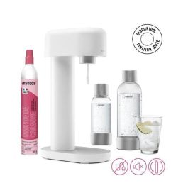 MYSODA Máquina de refrescos Ruby White, 1 botella 0,5L, 1 botella 1L, 1 botella de CO2 Precio: 181.5899998. SKU: S7175462