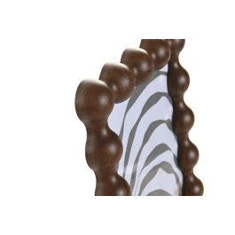 DKD Home Decor Marco de Fotos Moderno MDF Cristal Marrón Oscuro 13x18 cm (4 Unidades) 2.5 x 21.5 x 15.5 cm