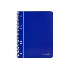 Cuaderno Espiral Liderpapel A5 Micro Serie Azul Tapa Blanda 80H 75 gr Horizontal 6 Taladros Azul