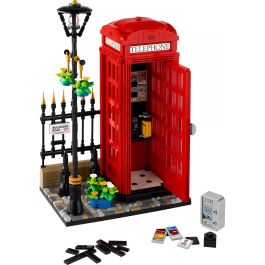 LEGO Ideas Cabina Telefónica Roja de Londres 21347 - Juego de Construcción de Plástico con 1460 Piezas para Adultos