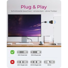 ICY BOX Adaptador DVI-D (24+1) a HDMI (ST-BU) Negro