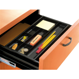 Cep Bandeja Organizadora Cajones Poliestireno Negro 344x168x20 mm