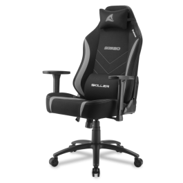 SHARKOON Silla Gaming SKILLER SGS20, Asiento y Respaldo Acolchado, Soporte Lumbar y Cervical, Estructura Robusta, Tela Precio: 231.49999994. SKU: S5612568