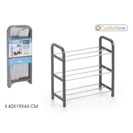 Confortime Zapatero Metálico y Plástico 3 Pisos 40 x 19 x 44 cm (12 Unidades) Precio: 29.49999965. SKU: S2209895