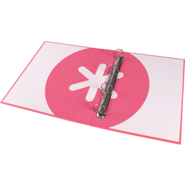 Antartik Carpeta 4 Anillas 40 mm Mixtas A4 Forrada Color Coral