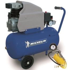 Compresor MICHELIN MB24 con tanque 24 litros 2 CV 8 bares + kit de inflado Compresor MICHELIN MB24 con tanque 24 litros 2 CV 8 bares + kit de inflado