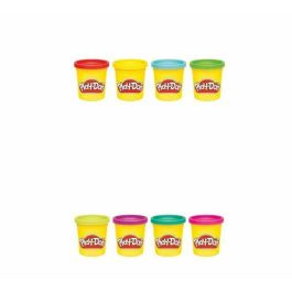 HASBRO Play-Doh Pack de 4 Botes de Plastilina Colores Surtidos para Niños | Edad Mínima 3 Años