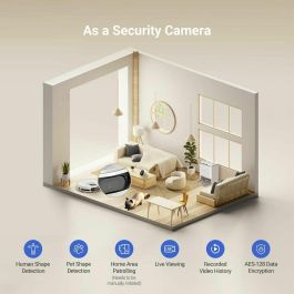 Ezviz EZV1726330905836 Robot aspirador con mopa, Cepillo lateral elevado, 7200 Pa, Limpieza con agua caliente a 60 °C