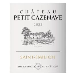 Château Petit Cazenave 2022 Saint-Emilion - Vino tinto Burdeos