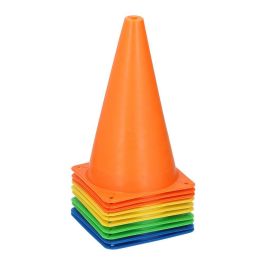 Dunlop Conos de entrenamiento de plástico ø14 x 23,5 cm, Pack 10 uds, Colores surtidos
