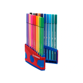 Stabilo Pen 68 Rotulador Colores Surtidos Estuche Parade Rojo 20 Ud