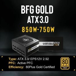 Bitfenix BIT4712883218712 Fuente de alimentación para PC BFG Gold 850W 80+ Gold ATX 3.0