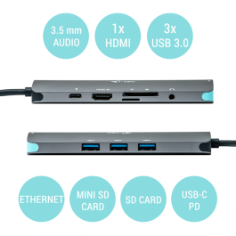 Hub USB i-Tec C31NANODOCKLANPD Hub USB i-Tec C31NANODOCKLANPD