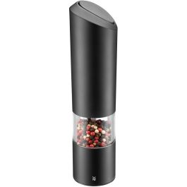 WMF 32.0100.0216 Molinillo Eléctrico Negro para Pimienta, Cuerpo de Plástico, Cuchilla Cerámica