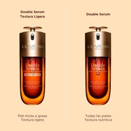 Clarins DOUBLE SERUM textura ligera 75 ml Tratamiento Facial Hidratante Antiarrugas Antiedad