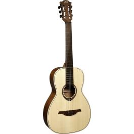 LAG Guitarra Acústica Parlor Cutaway Tramontane 177 A/E Natural con Tapa de Abeto Engelmann y Electrónica Stage-LAG