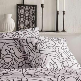 Today TOD3574641288884 Juego de Cama Crazy Estampado Gráfico 2 Personas 220 x 240 cm Blanco