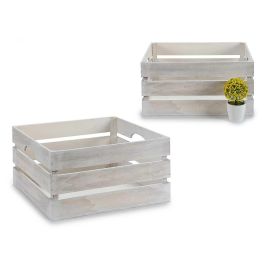 Caja Blanco Envejecido 41x31x20 cm - Giftdecor - Madera de Álamo (9 Unidades) Precio: 73.50000042. SKU: B1FN7GD2R3